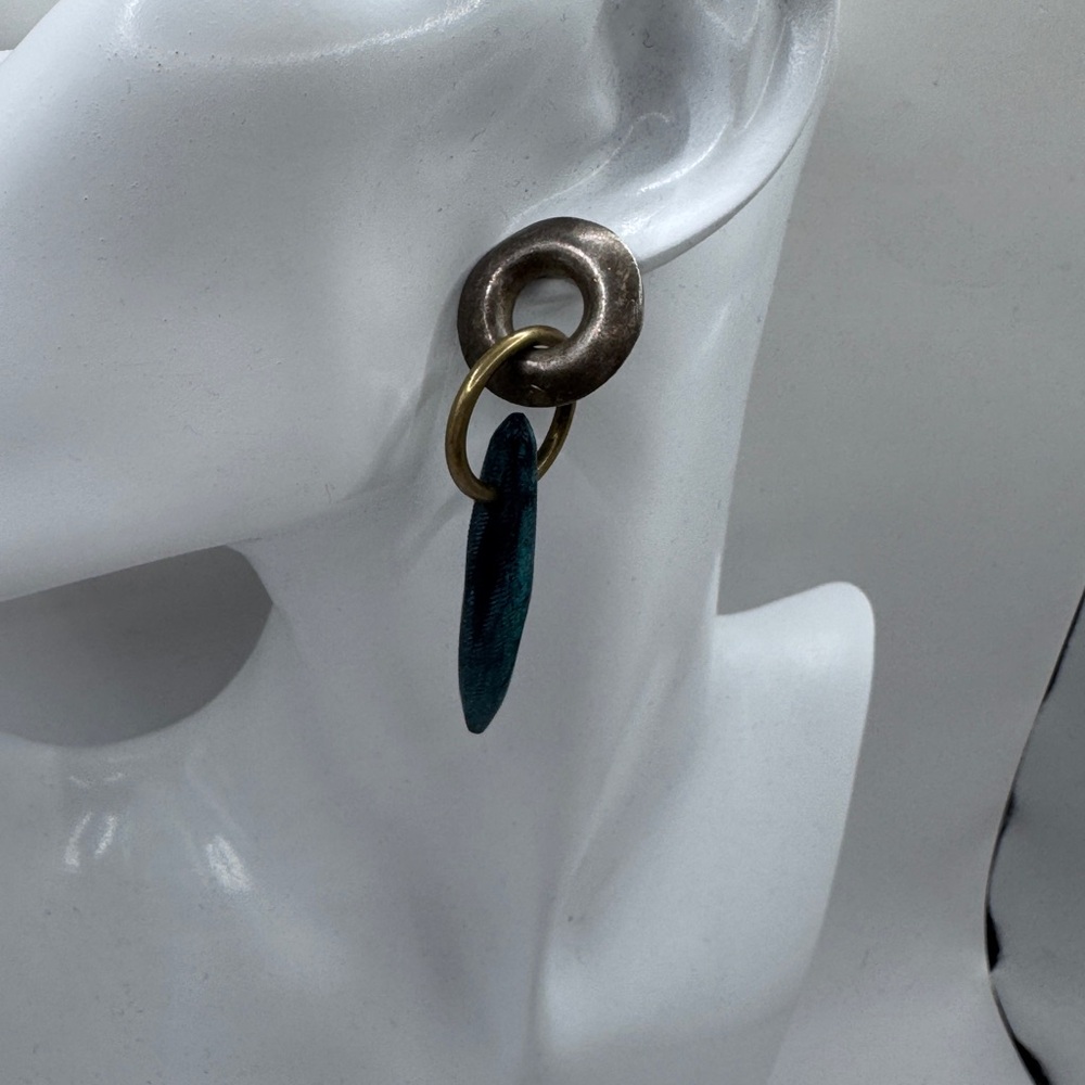Unique vintage signed Simon Sebbag earrings 80s